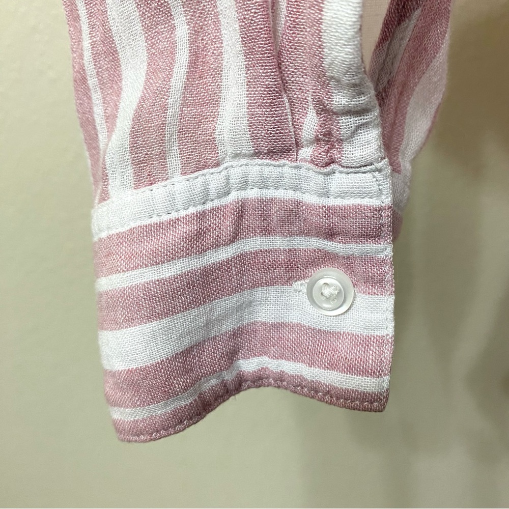 Rails Charli Bordeaux Striped Button-Front Shirt - image 7